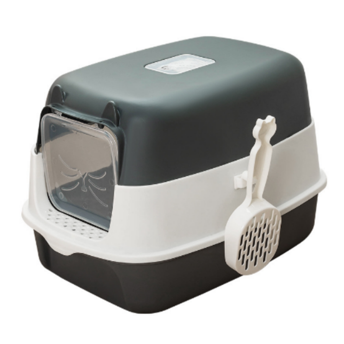Cat Face Enclosed Cat Litter Box for Pets