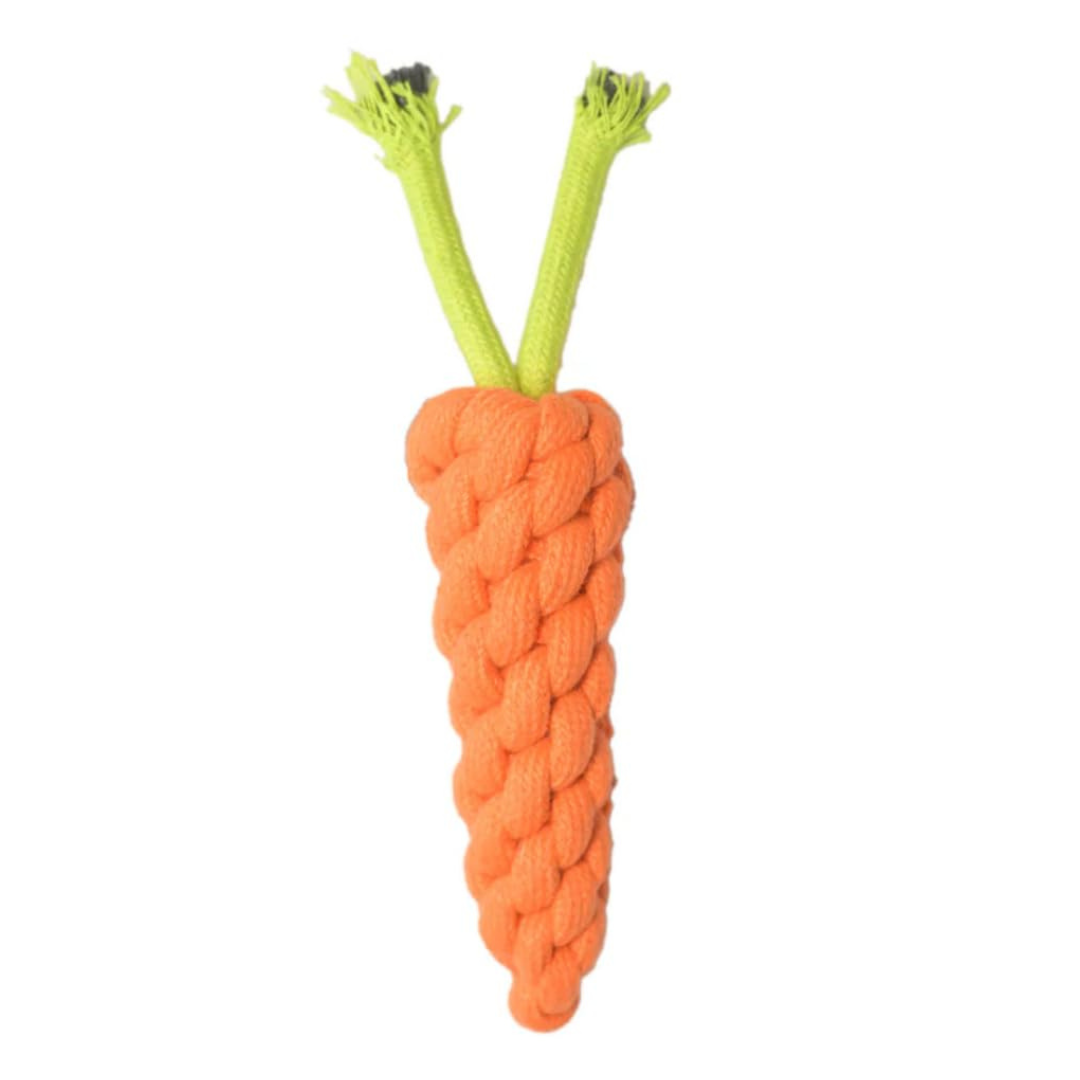 Durable Chew, Teething & Training Carrot Rope Toy for Pet