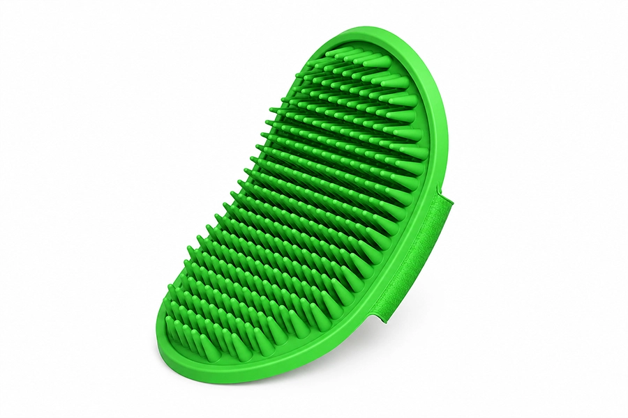 PET FUN Dog Bathing Palm Glove Shampoo Brush Grooming Rubber Comb