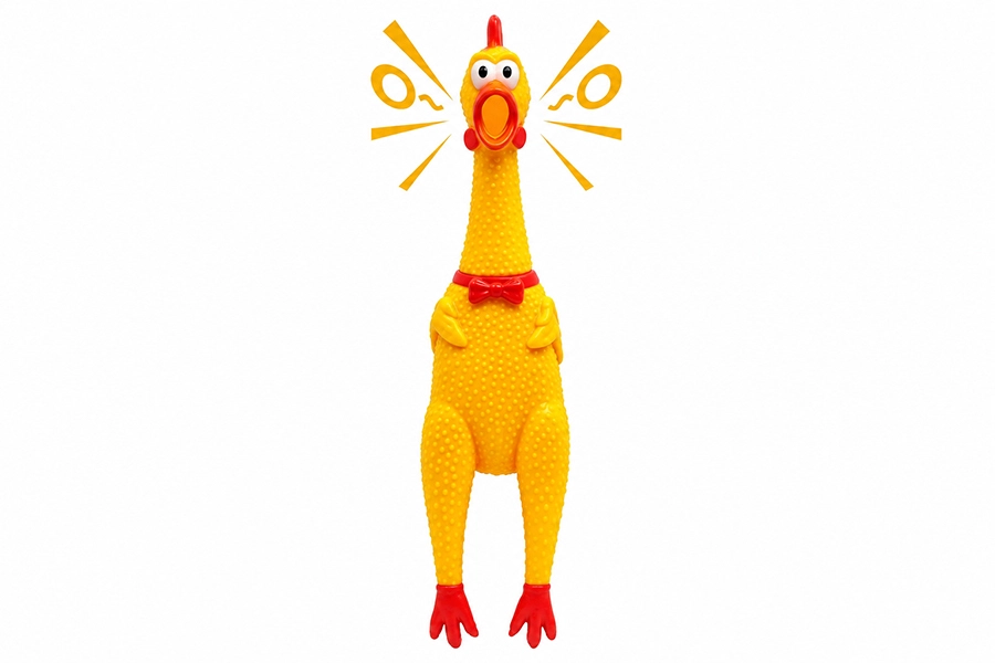Squeaky & Screaming Hen Toy