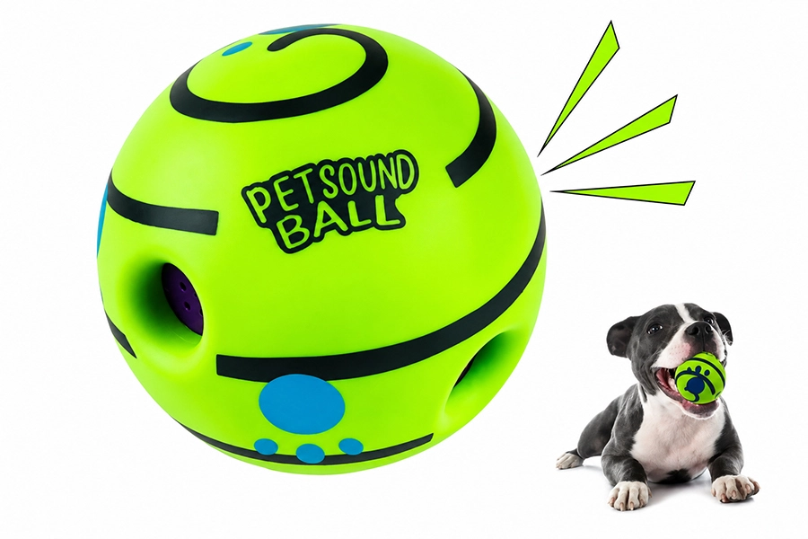 Giggle Interactive Squeaky Dog Ball Toy