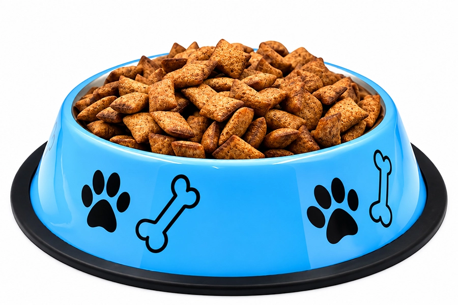 Paw & Bone Print Dog Food Bowl