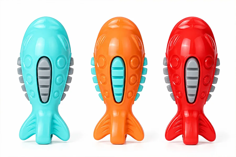 TPR Squeaky Fish Shape Chew Toy