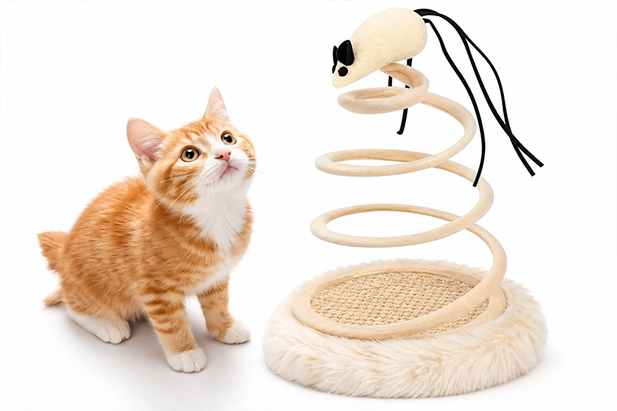 Spring Spiral Cat Toy