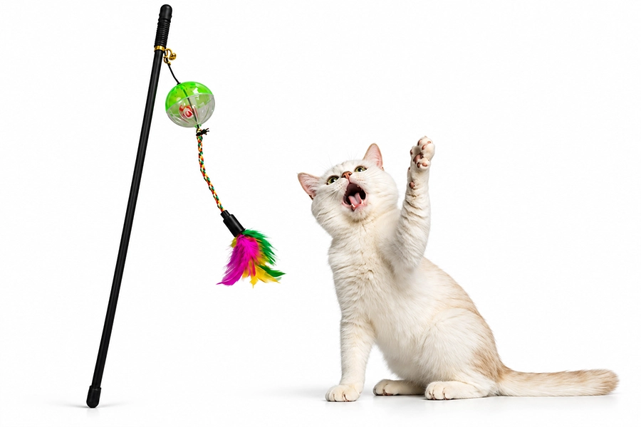 Interactive Cat Teasing Stick